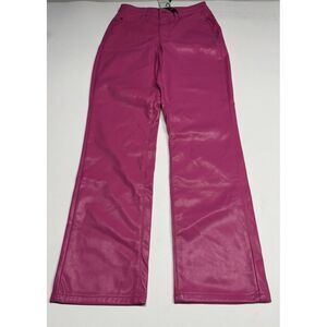 Judy Blue Tummy Control Faux Leather Hot Pink Pants Sz‎ 3/26